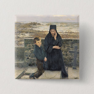 Badge Carré 5 Cm La veuve d'Ile de Sein, 1880