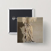 Badge Carré 5 Cm La victoire de Samothrace (Devant & derrière)