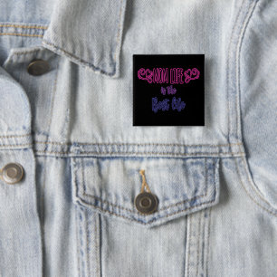Badge Carré 5 Cm La vie de maman est la meilleure vie