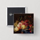 Badge Carré 5 Cm La vie toujours (Devant & derrière)