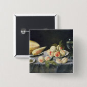 Badge Carré 5 Cm La vie toujours 2 (Devant & derrière)