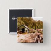 BADGE CARRÉ 5 CM LA VIEILLE MINE D'OR (Devant & derrière)