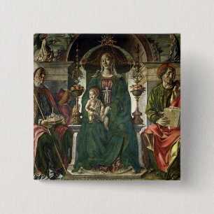 Badge Carré 5 Cm La Vierge et les saints, 1474