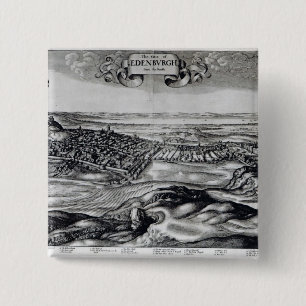 Badge Carré 5 Cm La ville d'Edimbourg des sud