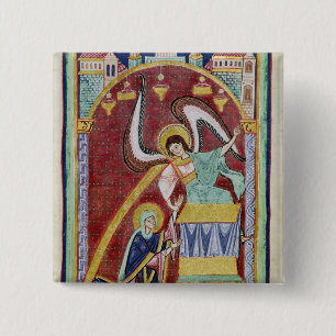 Badge Carré 5 Cm La vision de St Aldegondius