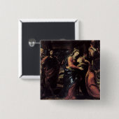 Badge Carré 5 Cm La visite (Devant & derrière)