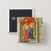 Badge Carré 5 Cm La visite (Devant & derrière)