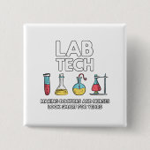 Badge Carré 5 Cm Laboratoire technique (Devant)