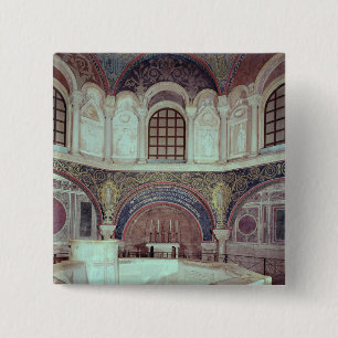 Badge Carré 5 Cm L'abside avec la police baptismale