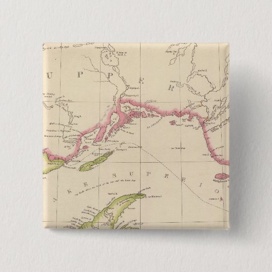 Badge Carré 5 Cm Lac Supérieur (Devant)