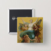 Badge Carré 5 Cm L'acceptation de la Vierge (Devant & derrière)