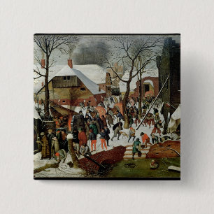 Badge Carré 5 Cm L'adoration des Magi