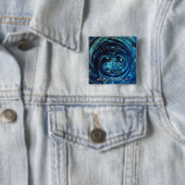 Badge Carré 5 Cm Lady Delane (En situation)