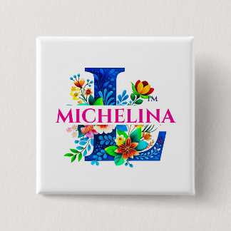 Badge Carré 5 Cm LAFALAISE MICHELINA Bouton Carré Style n° 350807