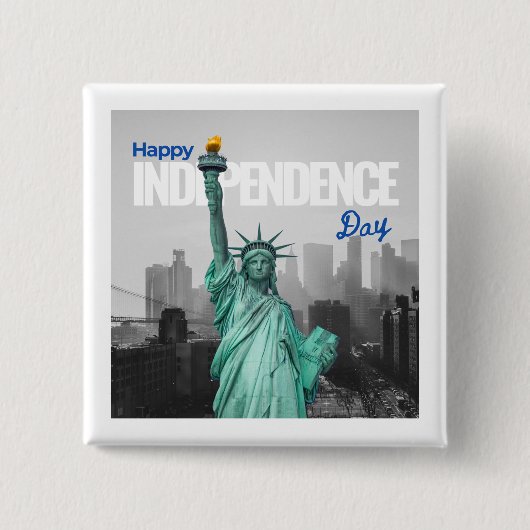 Badge Carré 5 Cm "L'aimant en pierre naturelle : amenez la nature d (Devant)