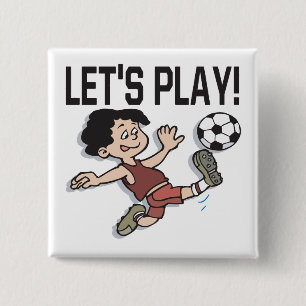 Badge Carré 5 Cm Laisse le jeu