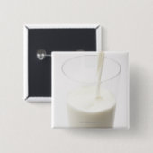 Badge Carré 5 Cm Lait (Devant & derrière)