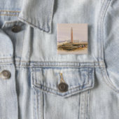 Badge Carré 5 Cm L'Alexandrie, généralement appelée Cléopâtre (En situation)