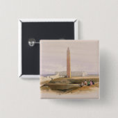 Badge Carré 5 Cm L'Alexandrie, généralement appelée Cléopâtre (Devant & derrière)