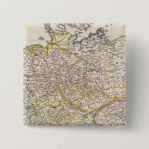 Badge Carré 5 Cm L'Allemagne sous la Saxe