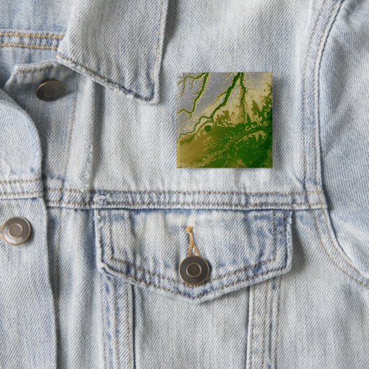 Badge Carré 5 Cm L'Amazonie bolivienne (En situation)