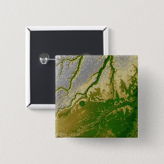 Badge Carré 5 Cm L'Amazonie bolivienne (Devant & derrière)