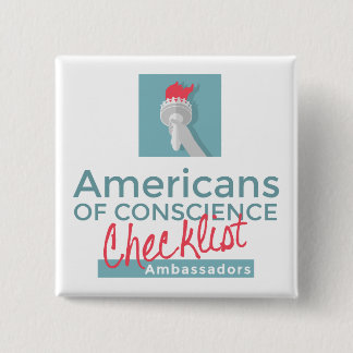 Badge Carré 5 Cm L'Ambassadeur Button (styles multiples)
