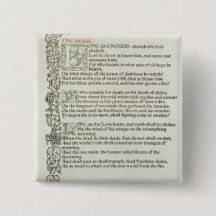 Badge Carré 5 Cm L'amour est assez, 1897