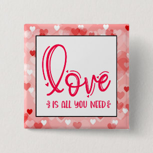Badge Carré 5 Cm L'amour est tout ce dont vous avez besoin-76756 Bo