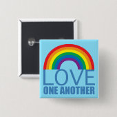 Badge Carré 5 Cm L'amour l'un l'autre (Devant & derrière)