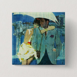 Badge Carré 5 Cm L'amour vient à Mlle Lucas