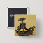 Badge Carré 5 Cm Lampe sous forme de bateau (Devant & derrière)