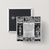 Badge Carré 5 Cm L'anatomie de la mélancolie (Devant & derrière)