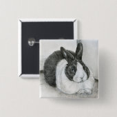 Badge Carré 5 Cm Lancelot (Devant & derrière)