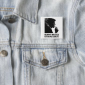Badge Carré 5 Cm Lanceur d'alerte (En situation)