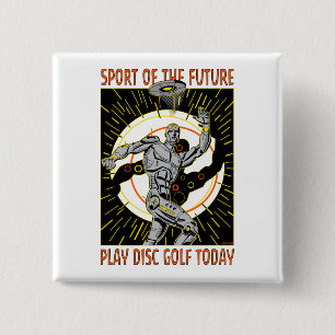 Badge Carré 5 Cm Lanceur de robots n° 1