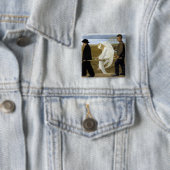 Badge Carré 5 Cm L'ange blessé (En situation)