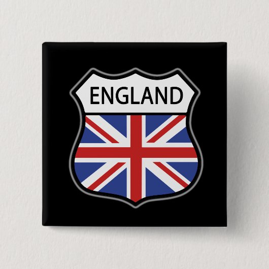 Badge Carré 5 Cm L'Angleterre (Devant)