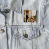 Badge Carré 5 Cm L'anniversaire du prêtre (En situation)