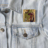 Badge Carré 5 Cm L'annonce (En situation)