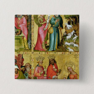 Badge Carré 5 Cm L'annonce à St Joachim