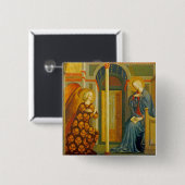 Badge Carré 5 Cm L'annonce, C. 1423-24 (Devant & derrière)