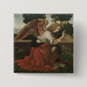 Badge Carré 5 Cm L'annonce, panneau de predella d'un altarpiec