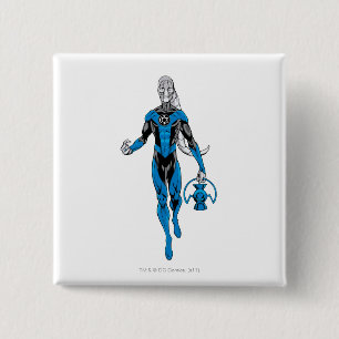 Badge Carré 5 Cm Lanterne bleue 4