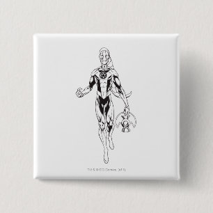 Badge Carré 5 Cm Lanterne bleue 6