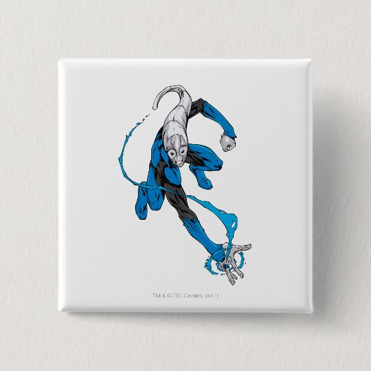 Badge Carré 5 Cm Lanterne bleue 7 (Devant)