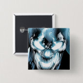 Badge Carré 5 Cm Lanterne noire - couleur (Devant & derrière)