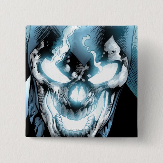 Badge Carré 5 Cm Lanterne noire - couleur (Devant)