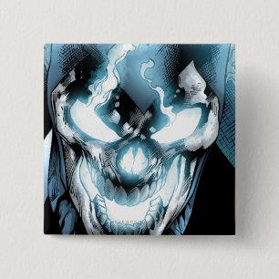 Badge Carré 5 Cm Lanterne noire - couleur