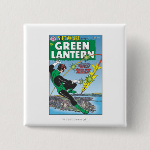 Badge Carré 5 Cm Lanterne verte - missile d'emballement